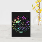 Spring Break Squad Crew  2025 Beach Palm Fa Kaart (Gele Bloem)