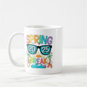 Spring Break Squad Crew 2025 Beach Palm Fa Koffiemok (Links)