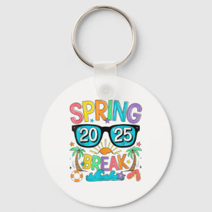 Spring Break Squad Crew 2025 Beach Palm Fa Sleutelhanger