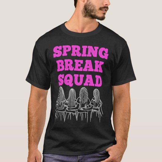 Spring Break Squad Summer Vacking Spring Break T-shirt (Voorkant)