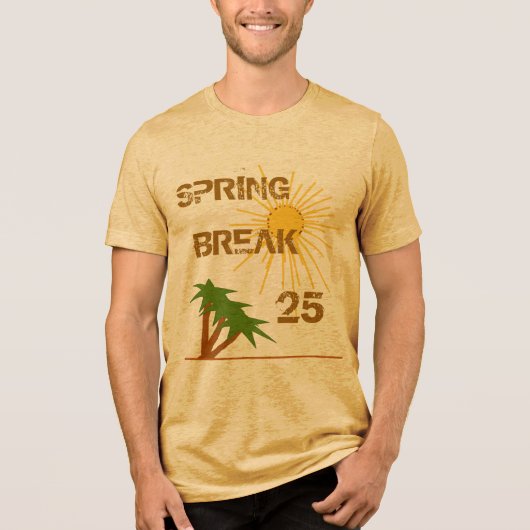 Spring Break Tri-Blend Shirt (Voorkant)
