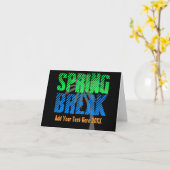 Spring Break Wenskaart, aangepaste tekst Kaart (Gele Bloem)