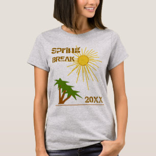 Spring Break Zonneschijn en Palmbomen Bestemming T-shirt