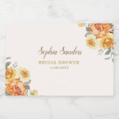 Spring Bridal Shower Featuring Orange Blossoms Sparkling Wijnetiket (Enkel label)