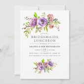 Spring Bridesmaids Luncheon Floral Kaart (Voorkant)