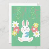 Spring Brunch Uitnodiging (Voorkant / Achterkant)