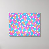 Spring Brushstrokes Kleurrijke Abstracte Art Print (Voorkant)