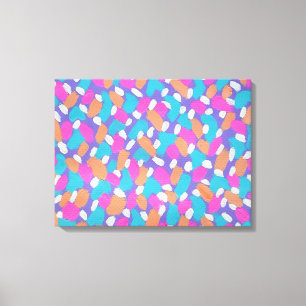 Spring Brushstrokes Kleurrijke Abstracte Art Print