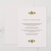 Spring Buds Bruiloft invoegen Kaart (Voorkant / Achterkant)