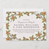 Spring Buds Engagement Party uitnodigen Kaart (Voorkant)