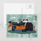 Spring Buffalo Briefkaart (Voorkant / Achterkant)