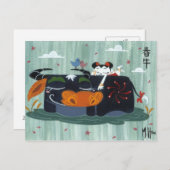 Spring Buffalo Briefkaart (Voorkant / Achterkant)