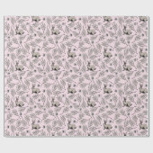 Spring Bunnies Easter Pink Cadeaupapier (Vlak)