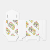 Spring Bunnies Paashaas gunstboxen Bedankdoosjes (Uitgevouwen)