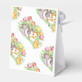 Spring Bunnies Paashaas gunstboxen Bedankdoosjes (Achterkant)