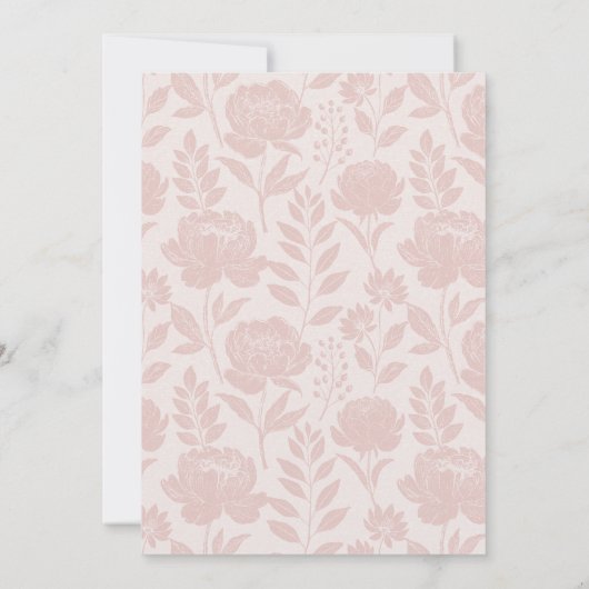  Spring Bunny Baby shower Kaart (Achterkant)