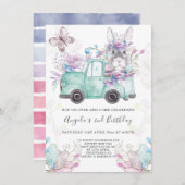 Spring Bunny Birthday Kaart (Voorkant / Achterkant)