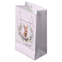 Spring Bunny Easter Eggs Krans gepersonaliseerd Klein Cadeauzakje