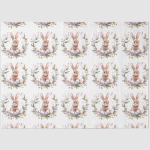 Spring Bunny Easter Eggs Krans Tissuepapier