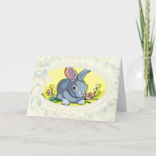 Spring Bunny Easter Kaart (Voorkant)
