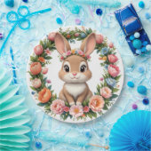 Spring Bunny Easter Paper Plate Papieren Bordje (Feest)
