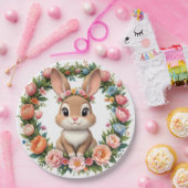Spring Bunny Easter Paper Plate Papieren Bordje (Feest)