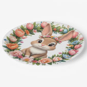 Spring Bunny Easter Paper Plate Papieren Bordje (Gekanteld)