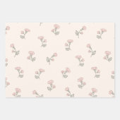 Spring Bunny Floral Easter Theme Inpakpapier Vel (Voorkant 2)