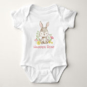 Spring Bunny - Gepersonaliseerd Romper (Voorkant)