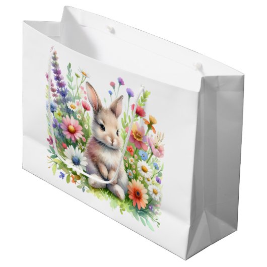 Spring Bunny Groot Cadeauzakje (Voorkant Gekanteld)