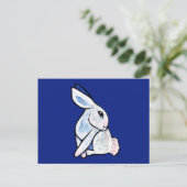 Spring Bunny Konijn Pasen Ostara Briefkaart (Staand voorkant)