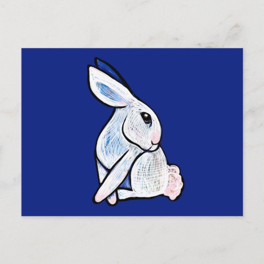 Spring Bunny Konijn Pasen Ostara Briefkaart (Voorkant)