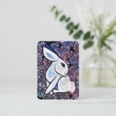 Spring Bunny Konijn Pasen Ostara Contactkaartje (Staand voorkant)