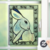 Spring Bunny Konijn Pasen Ostara Raamsticker (Huis)