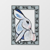 Spring Bunny Konijn Pasen Ostara Raamsticker (Vel)