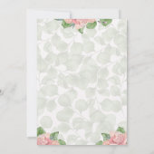 Spring Bunny Konijn Verjaardag Uitnodiging (Achterkant)