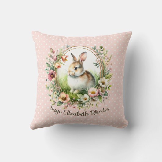 Spring Bunny Kussen (Achterkant)