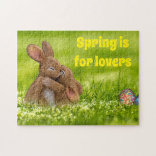 Spring Bunny Lovers Legpuzzel