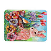 Spring Bunny Magneet (Horizontaal)