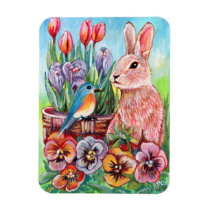 Spring Bunny Magneet