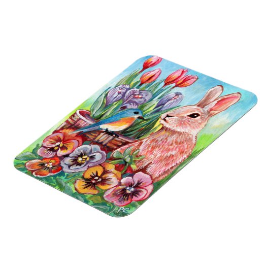 Spring Bunny Magneet (Linkerzijde)