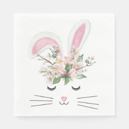Spring Bunny met roze oorlogen Servet