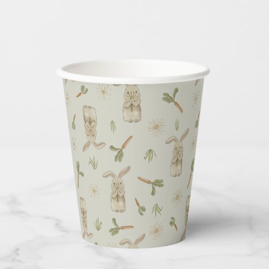 Spring Bunny Paper Cups Papieren Bekers (Voorkant)