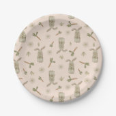 Spring Bunny Papieren Bordje (Voorkant)