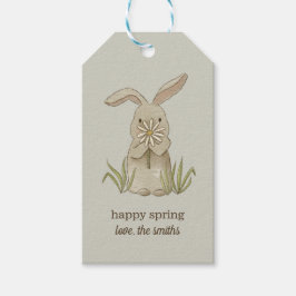 Spring Bunny Personalized Gift Labels Cadeaulabel