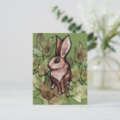 Spring Bunny Rabbit Nature Ivy                     Briefkaart (Staand voorkant)