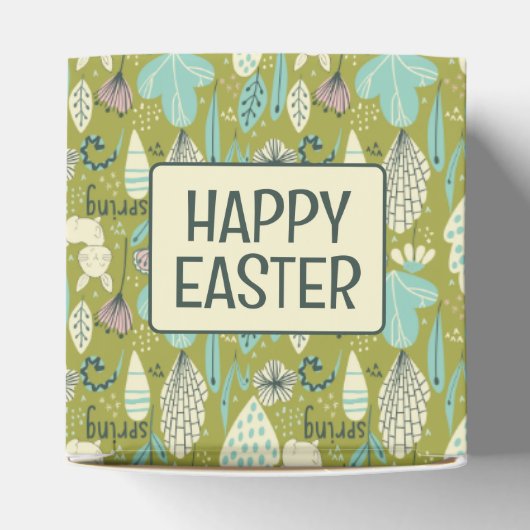 Spring Bunny Rabbit Natuur Bedankdoosjes (Bovenkant)