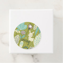 Spring Bunny Rabbit Natuur Bedankjes Labels