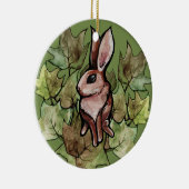Spring Bunny Rabbit Natuur Ivy Keramisch Ornament (Rechts)