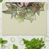 Spring Bunny Rabbit Natuur Ivy Theedoek (Gevouwen)